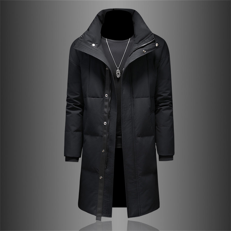 2025冬季新款男士羽绒服中长款商务90白鸭绒6615p345长期有货，男装羽绒服，钱塘721