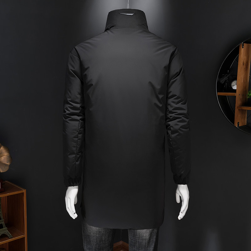 2024冬季新款男士羽绒服中长款商务90白鸭绒6621p365长期有货,男装羽绒服,钱塘721