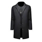 2025新款男士羽绒服西装领中长款商务90白鸭绒8662p325长期有货，男装羽绒服，钱塘721