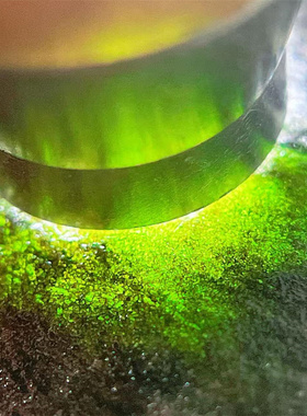 F14590缅甸天然翡翠原石老坑莫湾基场口手镯料 重1.4公斤