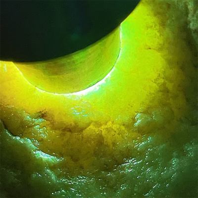 精品缅甸天然翡翠原石手镯料