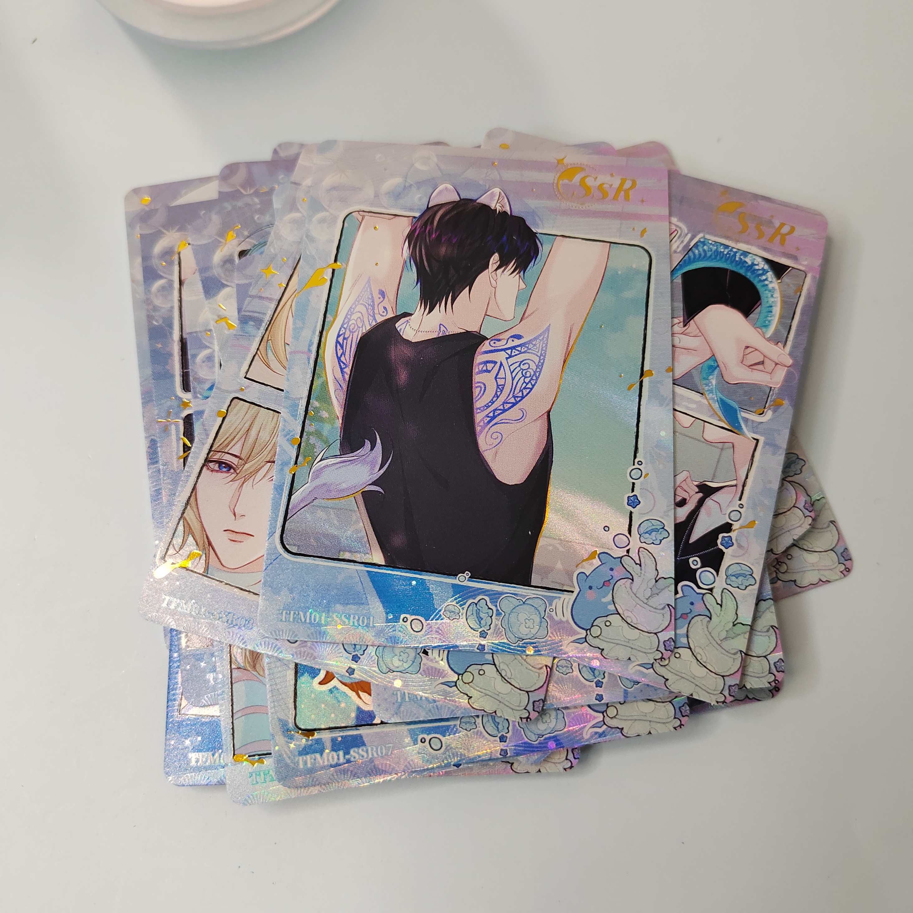 集卡社正版人鱼陷落第一弹SSR多人散补配套白楚年兰波动漫收藏卡