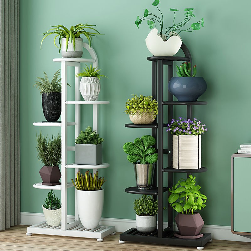 高颜值铁艺花架落地式花盆架多层省空间室内外客厅阳台绿萝花架子