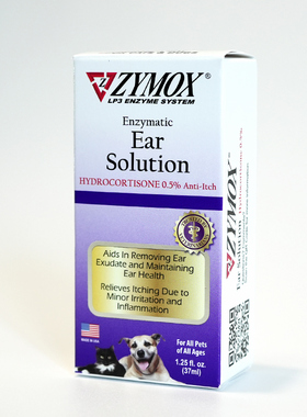 小攻小受美国ZYMOX宠物犬猫酵素耳螨滴耳油滴耳液耳朵清洁瘙痒脏