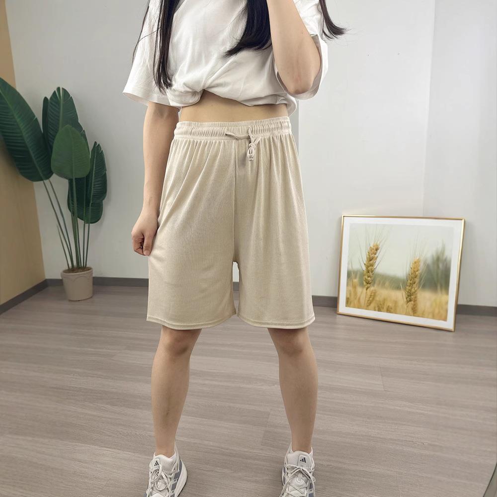 homewear solid female shorts elastics aesthetic casual