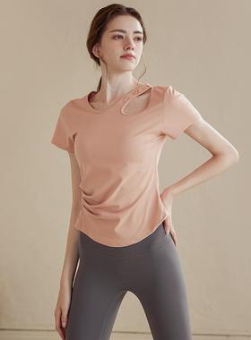 tops Pilates short-sleeved running clothes fitness sports
