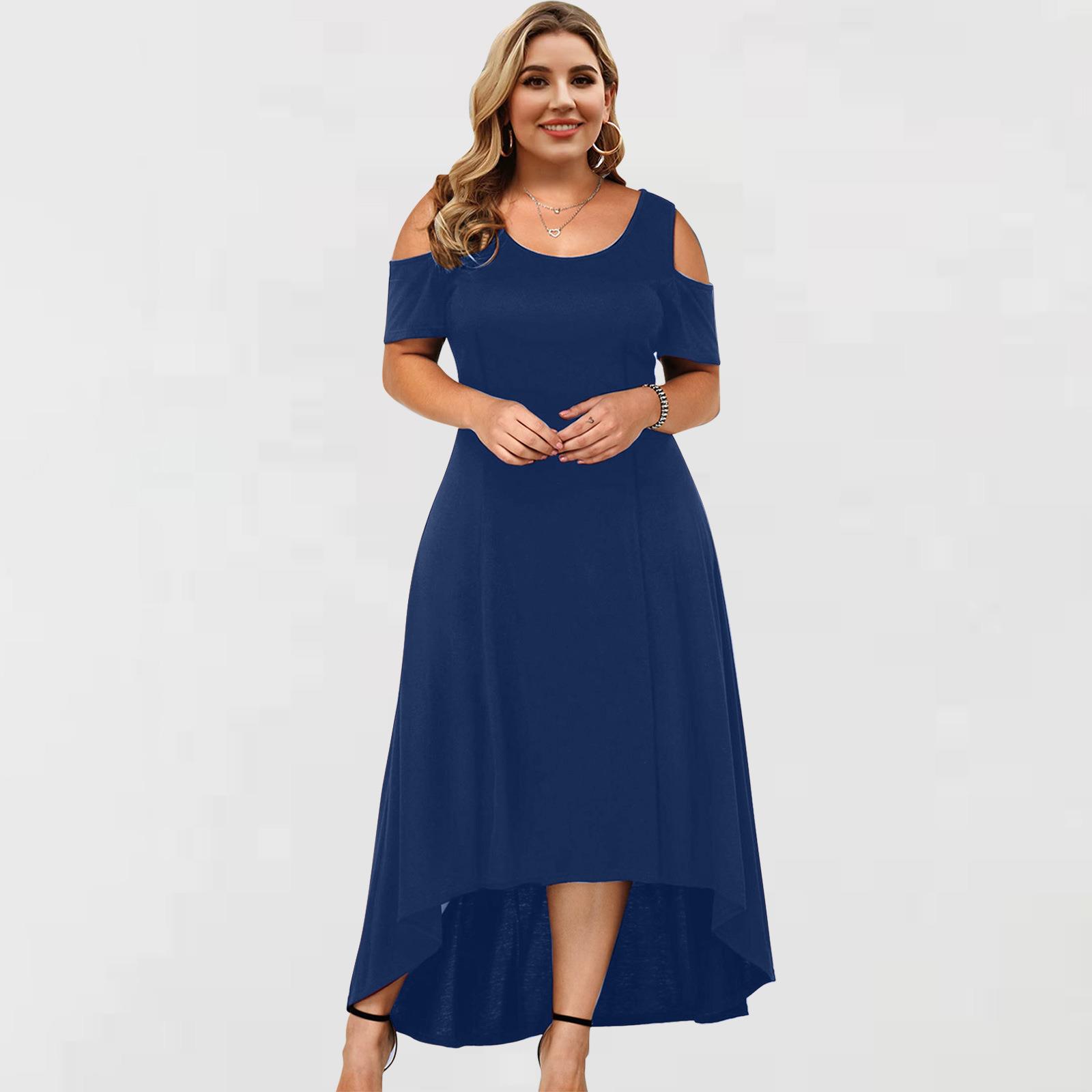 size neck solid summer size clothing shoulder and spring