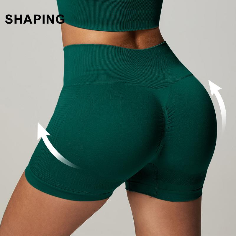 Clothes Running Yoga Yoga Seamless Tights Short Knitted Set
