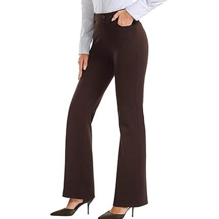 office for pants casual pull-on pockets with pants work