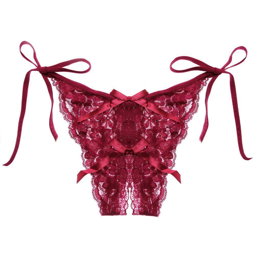 for luxury crotch lace straps panties no-take-off waist