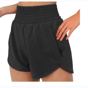 Casual Fitness Layer Shorts Waist Yoga Double High Running