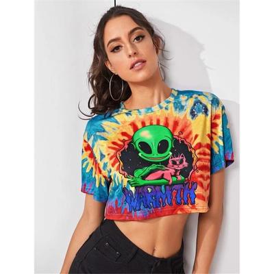 s men hippie costume outfit tie-dye print -shirt with