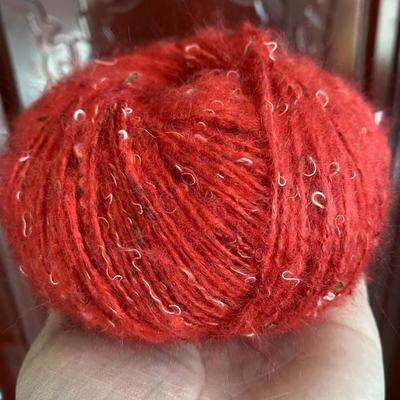 中粗马海毛不起球毛线