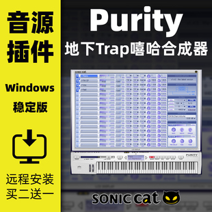 Purity嘻哈合成器插件pluggnb/UDG地下trap音色flstudio编曲音源
