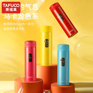 日本泰福高304不锈钢便携保温杯女大容量水杯小清新便携冬季 杯子