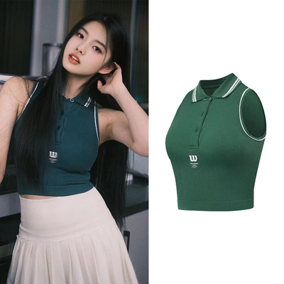 艾米同款ins背心无袖纯棉印花上衣针织螺纹修身弹力女短款修身潮