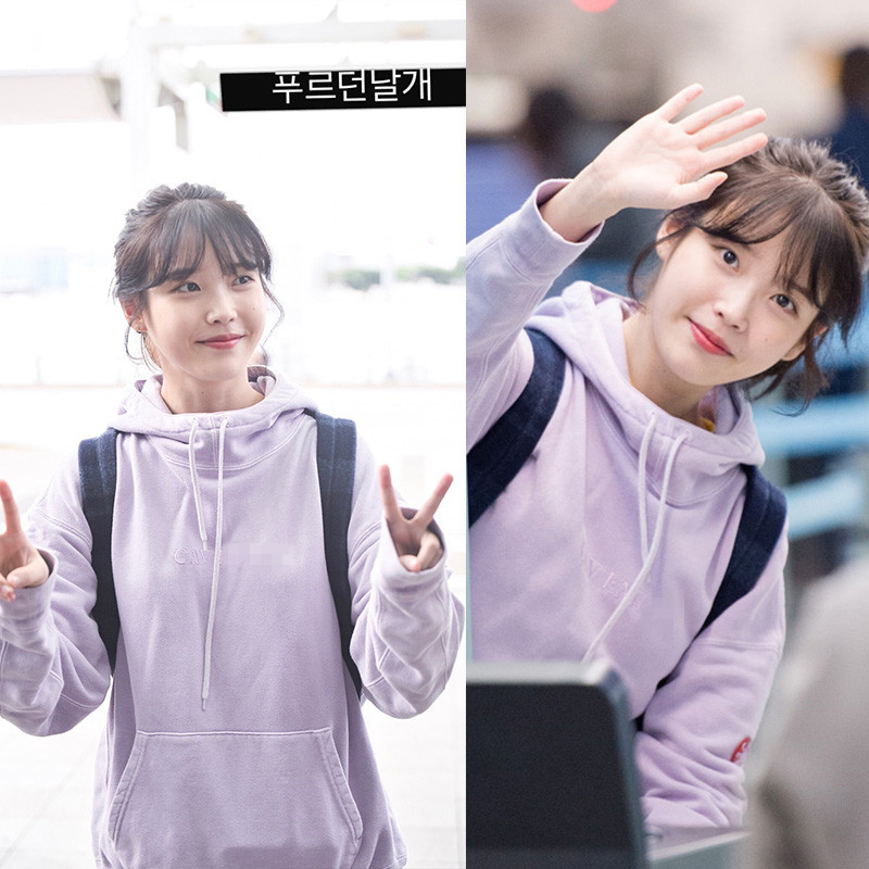 李知恩同款字母刺绣加绒chic外套