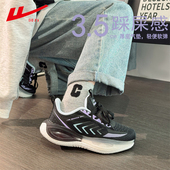 女款 2025冬季 新款 回力黑色厚底气垫运动鞋 减震软底学生跑步鞋 子女