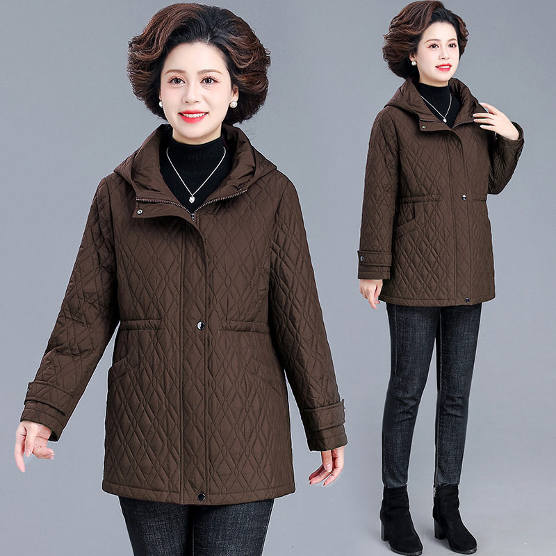 中老年女装时尚棉衣中长款2026冬季新款婆婆妈妈装棉服棉袄奶奶装