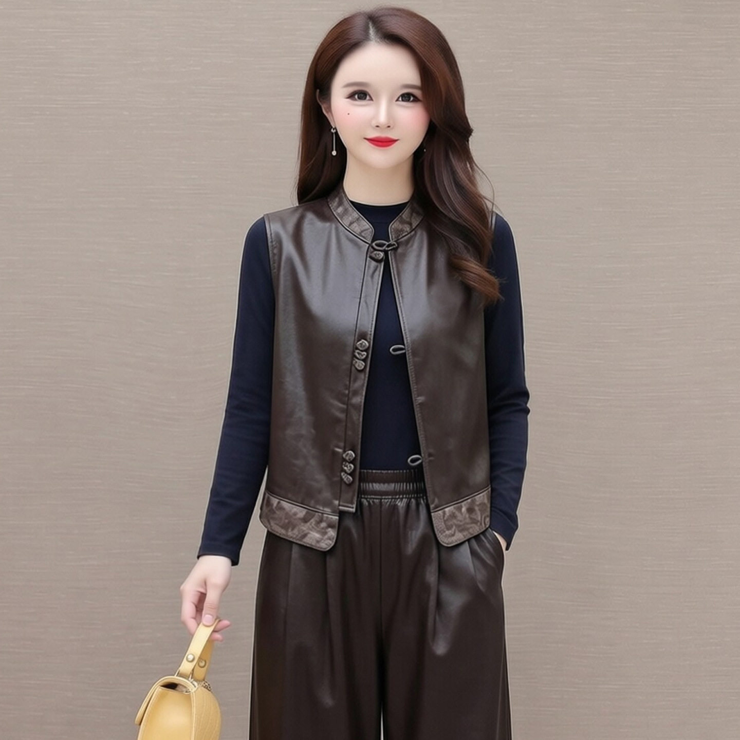 中年妈妈装春秋装新中式马甲短款2026高贵洋气中青年女装背心坎肩