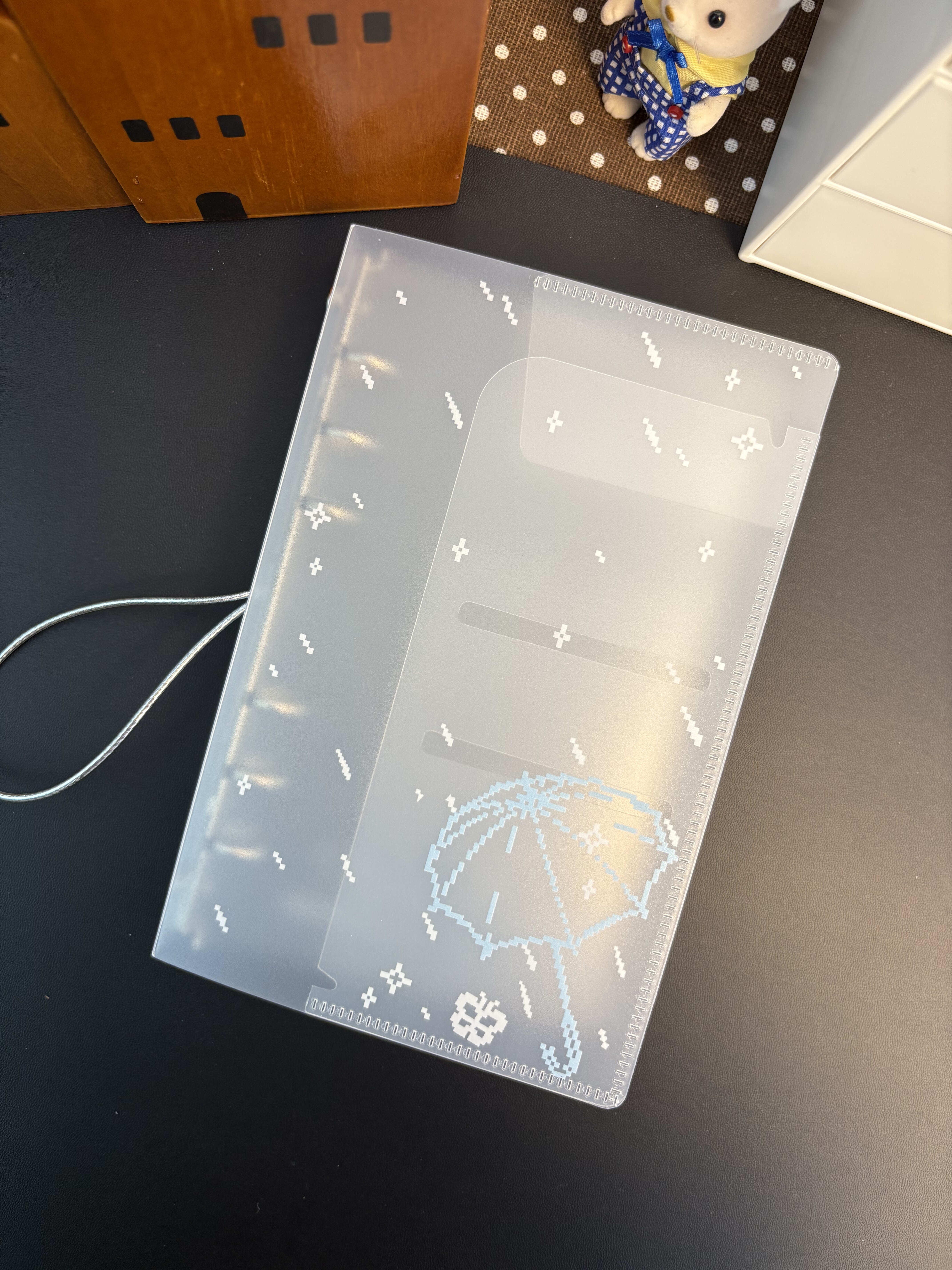 辣子星/a6per活页壳 透明pp磨砂款斜纹款 简约款学生diy手帐本