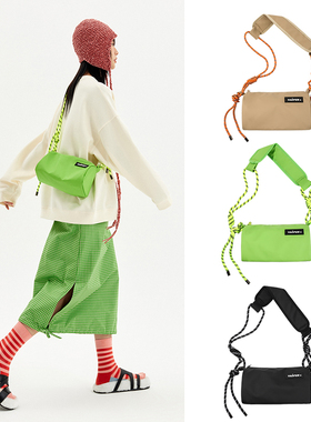 VAOPER喂牌新款小众斜挎包男士休闲运动枕头包包女原创潮牌单肩包