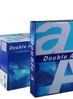 Double A A4打印纸达伯埃80gA4彩打印复印纸a4纸办公用品5包整箱