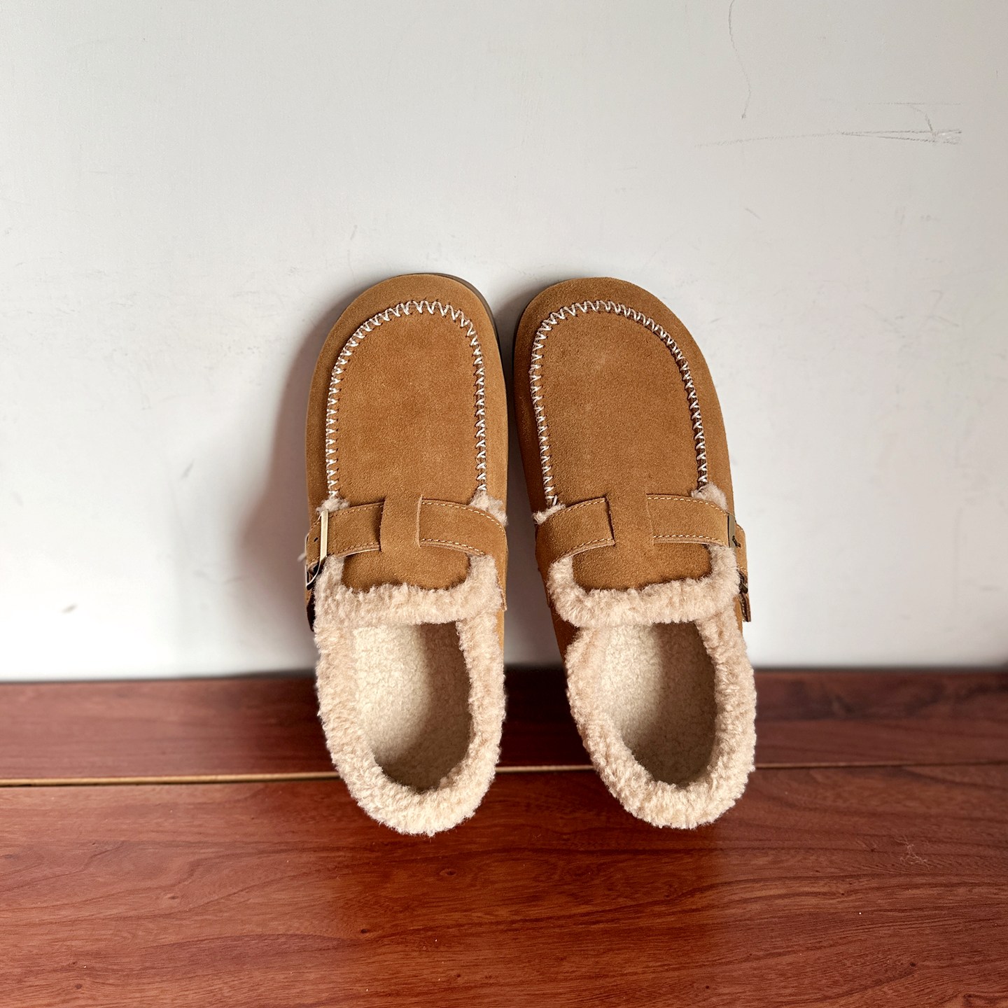 加绒保暖勃肯鞋毛毛棉鞋