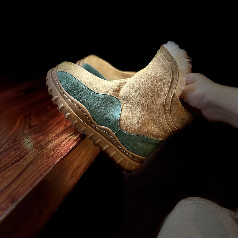 加厚保暖过冬羊皮毛雪地靴女