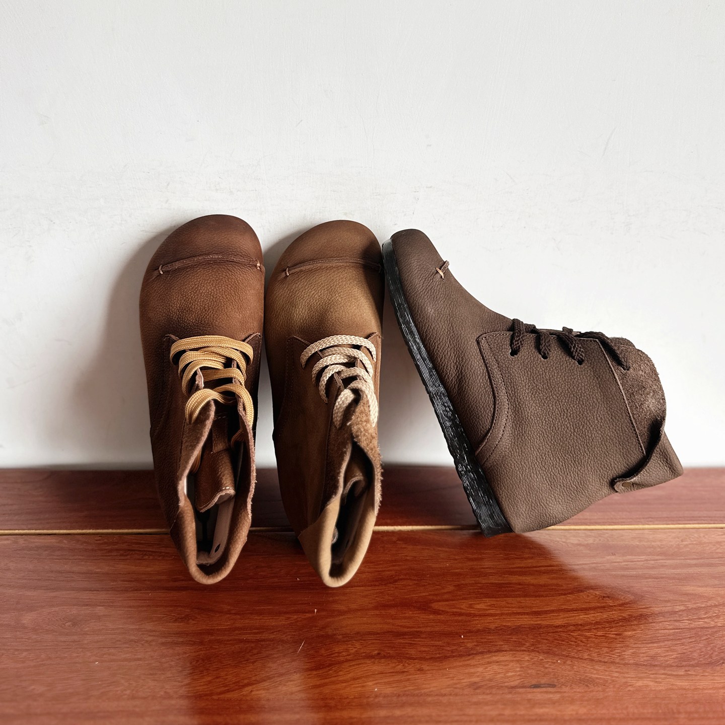 自制款复古文艺手工真皮森女鞋