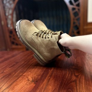 百搭个性 街头时尚 复古擦色帅气女靴户外休闲马丁靴短靴 烁掌柜