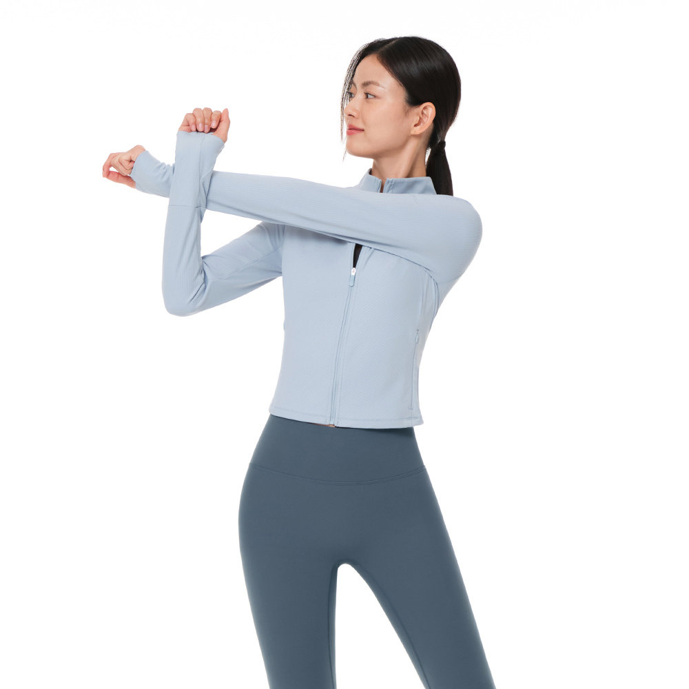 25年新款 andar修身螺纹瑜伽上衣 慢跑健身外套 超级显瘦！,运动/瑜伽/健身/球迷用品,瑜伽外套,淘宝优惠券,粉丝福利购,淘宝优惠卷