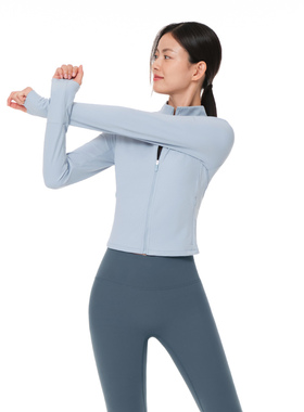 25年新款 andar修身螺纹瑜伽上衣 慢跑健身外套 超级显瘦！