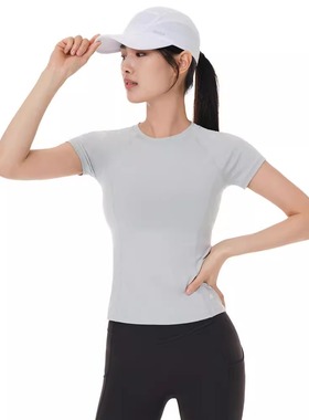 25年新andar速干修身短袖 排汗透气打底T恤 瑜伽运动上衣弹力显瘦