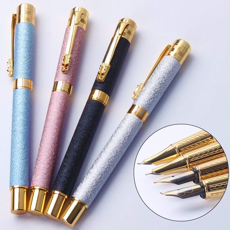 烂笔头3058成人高中学生皱纹磨砂钢笔明暗尖书法美工笔送礼品刻字