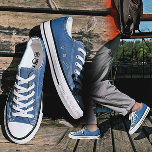 男韩版 学生布鞋 男潮鞋 子男鞋 板鞋 低帮休闲鞋 春季 帆布鞋 情侣小白鞋