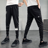 网红运动裤秋季新款时尚休闲小脚休精神小裤子男士卫裤K87P50，男装休闲裤，电商A1018-1