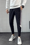 休闲裤男夏季薄款韩版修身束脚九分裤男网红百搭运动束脚裤K52P55，男装休闲裤，电商A1018-1