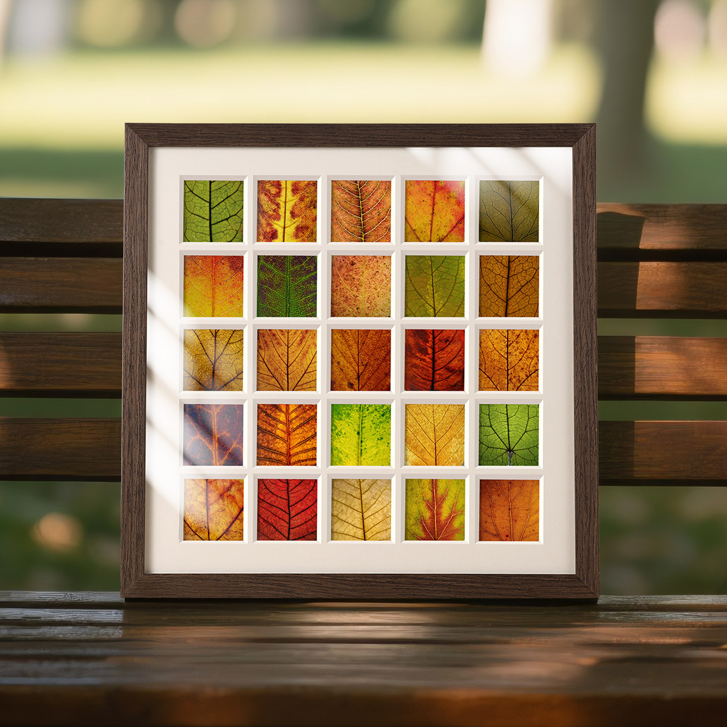 落叶标本相框植物叶子树叶收纳框