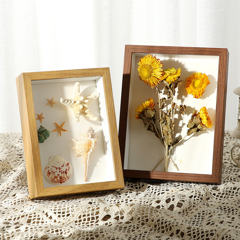 干花相框diy手工立体中空7寸摆台贝壳昆虫保存植物标本收纳展示框,家居饰品,相框/画框,淘宝优惠券,粉丝福利购,淘宝优惠卷