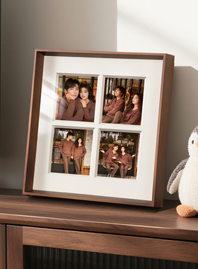 四宫格照片相框加打印冲洗相册做成摆台婚纱照纪念diy定制高级感