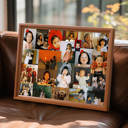 儿童一周岁纪念相框摆台成长礼物