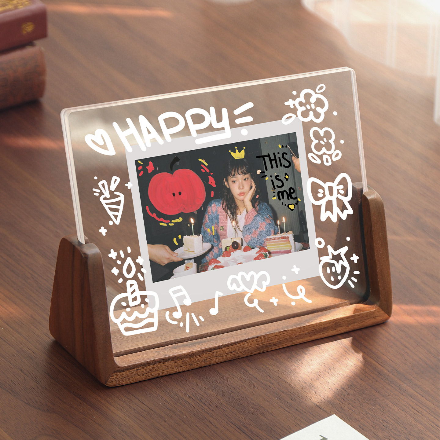 拍立得手工涂鸦diy亚克力相框