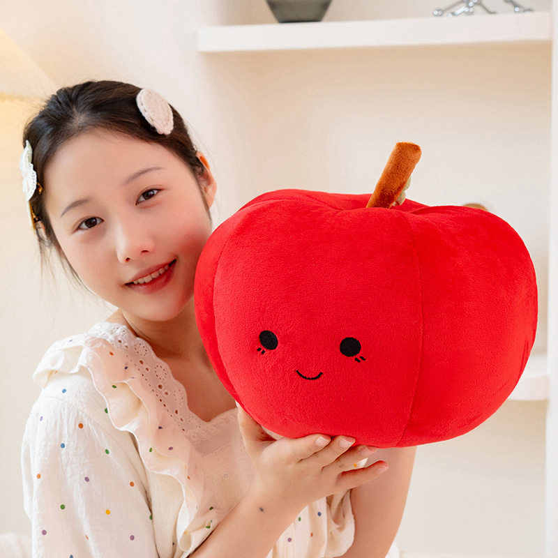 小苹果水果红苹果抱枕毛绒玩具公仔大苹果玩偶家居靠枕女生布偶娃