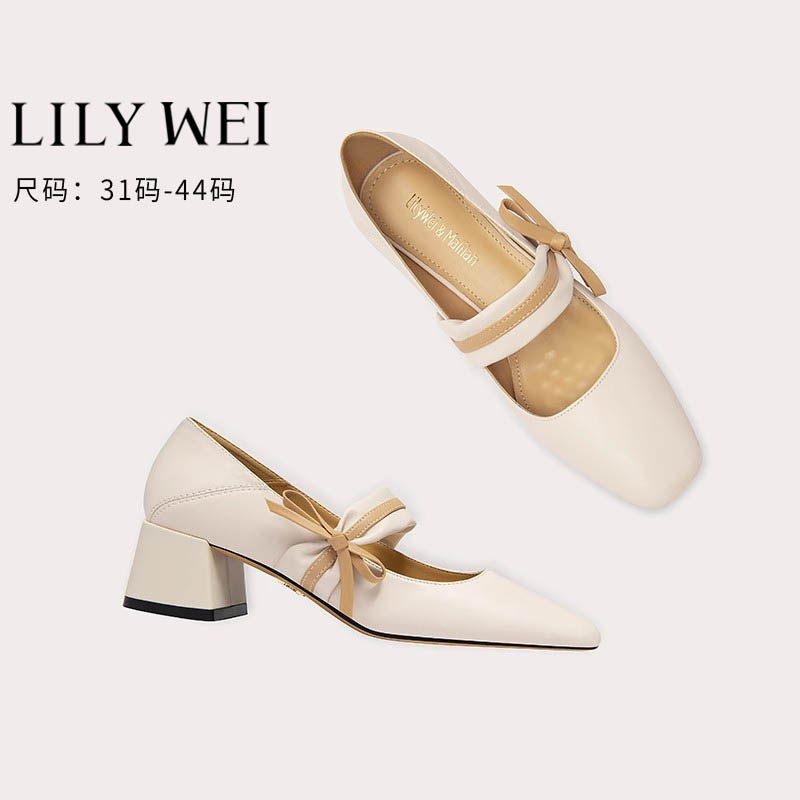LilyWei玛丽珍单鞋学院风