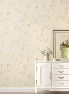高档环保韩式田园无缝墙布全屋现代简约墙纸卧室客厅背景墙壁布