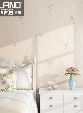 高档提花无缝墙布家用壁纸现代简约全屋卧室客厅背景墙田园壁布