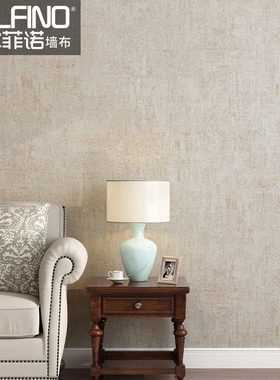 轻奢美式无缝墙布现代简约墙纸卧室客厅家用背景墙提花素色壁布