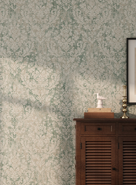 高档环保轻奢法式无缝墙布现代简约卧室客厅背景墙美式提花壁布