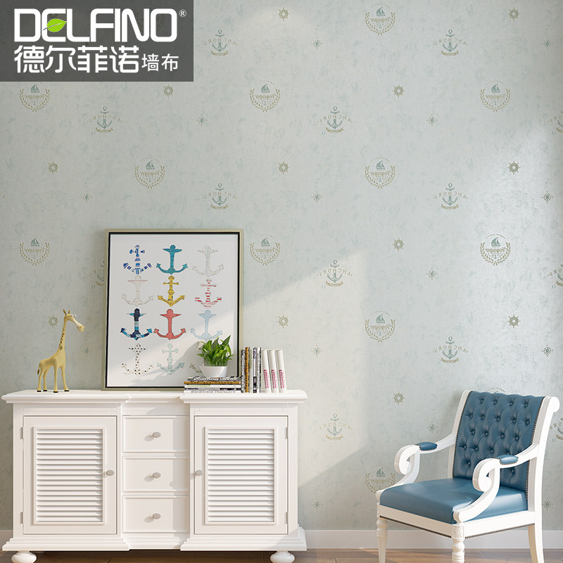 环保儿童房壁布男女孩卧室房间温馨现代简约英伦风格卡通无缝墙布